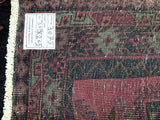 3x2m Vintage Afshari Persian Rug