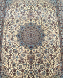 2.3x1.5m Silk Base Persian Isfahan Rug - shoparug