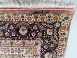 1.5x1m Pure Silk Persian Qum Rug