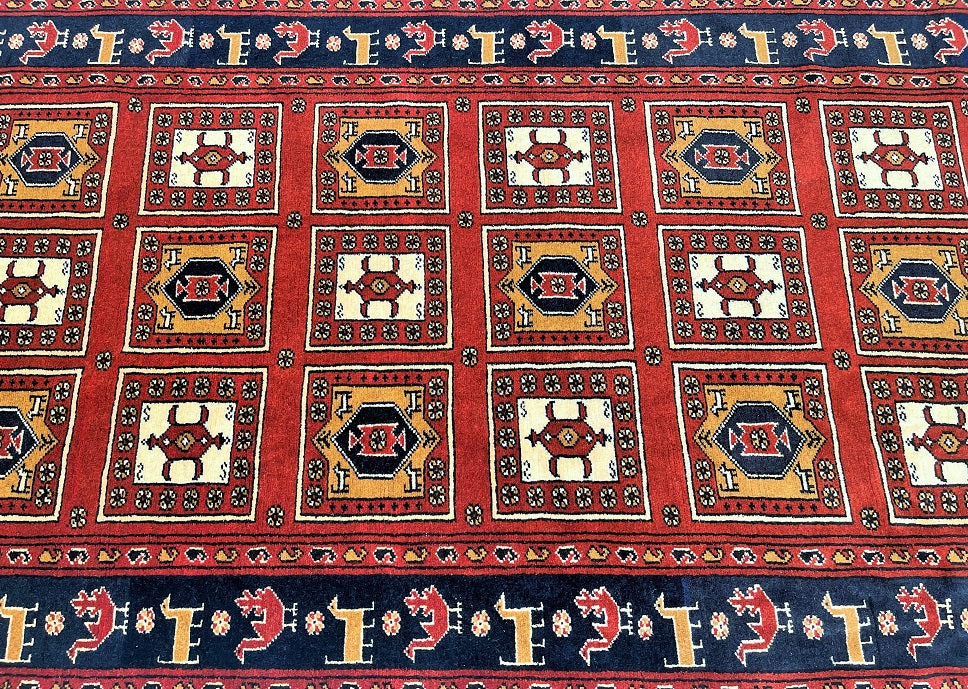 2x1m Tribal Quchan Persian Rug