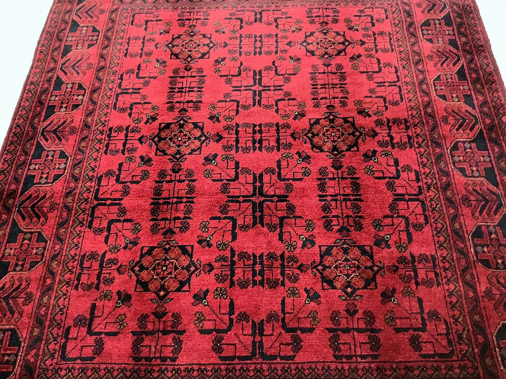 Tribal Afghan Qunduz Rug 2x1.5m