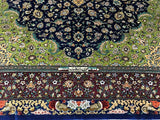 2x1.3m Persian Rajabian Silk Qum Rug
