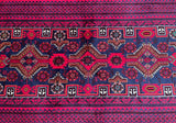 1.9x0.9m Tribal Persian Balouchi Rug