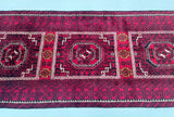 2.35x1m Tribal Balouchi Persian Rug