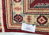 1.6x1m Tribal Afghan Kazak Rug