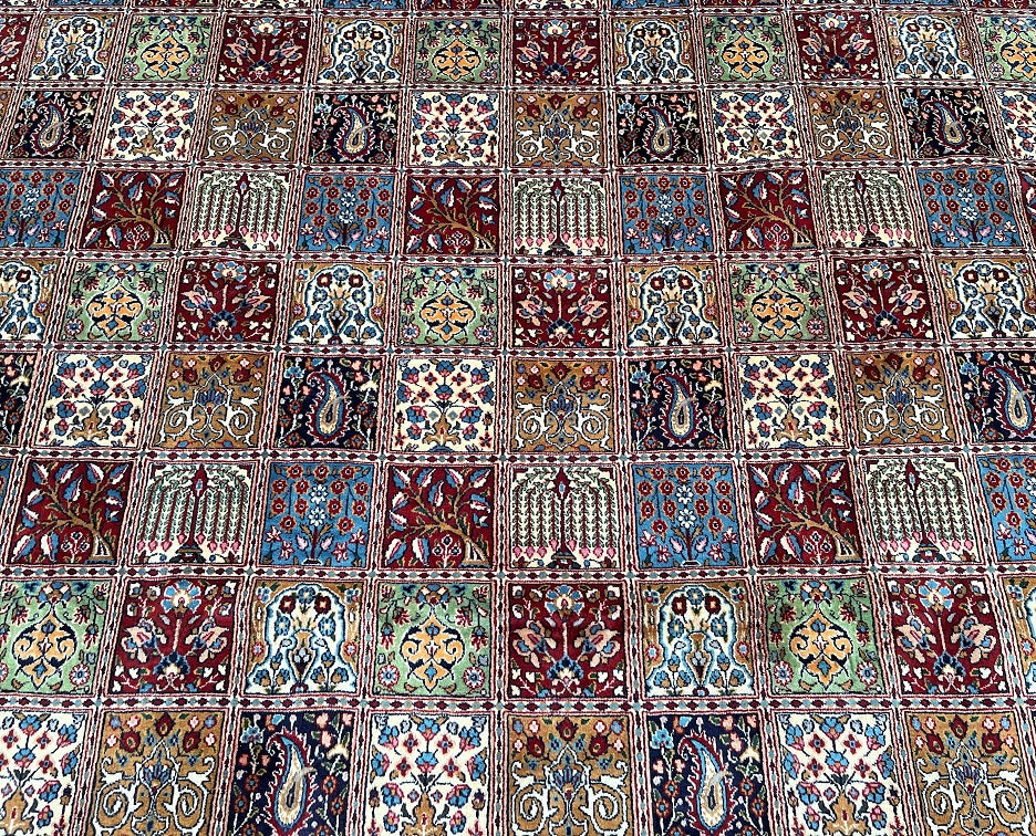 3.9x2.9m Garden Design Persian Birjand Rug