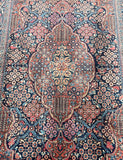2x1.3m Antique Persian Mohtasham Kashan Rug