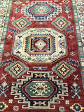 2x1.5m Tribal Afghan Kazak Rug