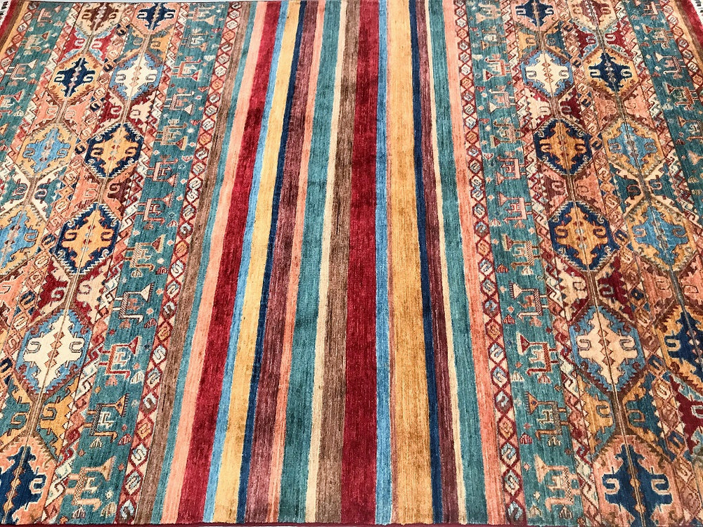 Shawl Design Afghan Super Kazak Rug 2.4x1.7m
