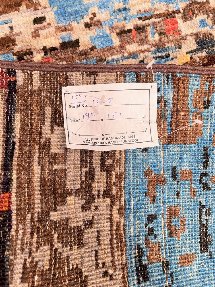 2x1.5m Contemporary Gabbeh Afghan Rug