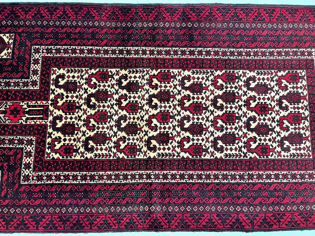 1.9x1m Prayer Balouchi Persian Rug