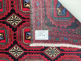2x1m Bokhara Balouchi Persian Rug