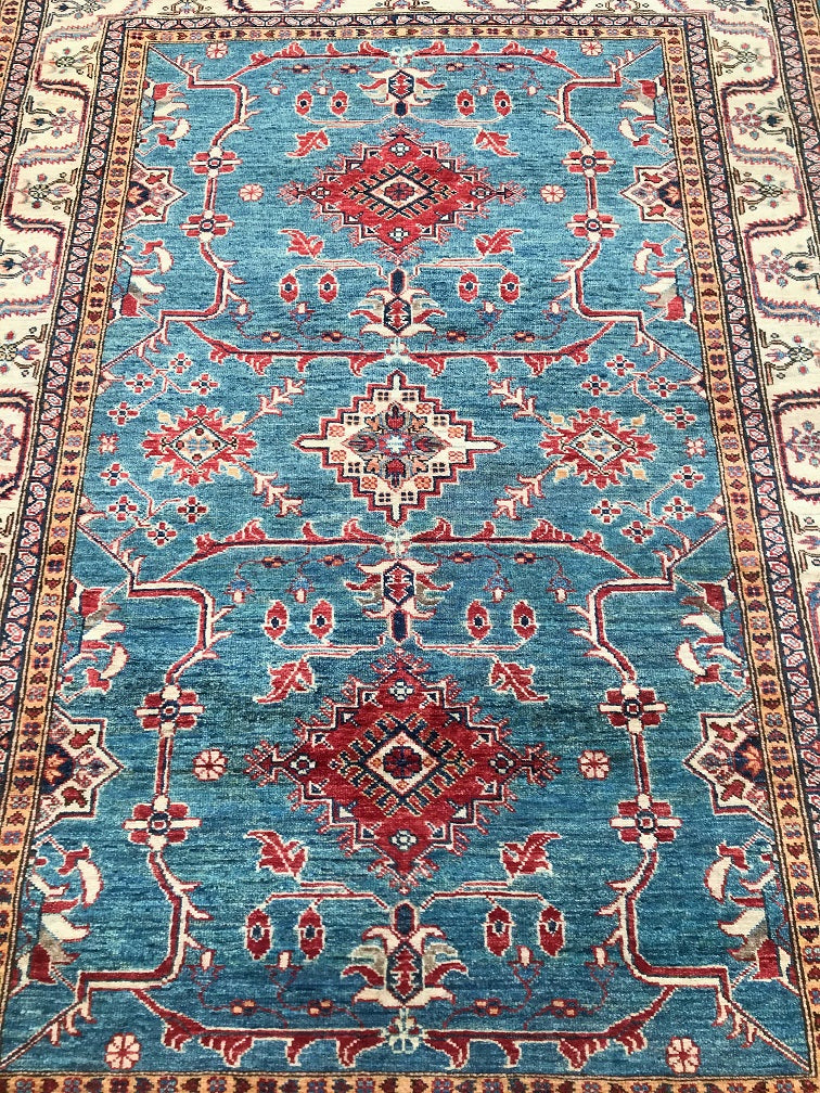 Afghan Super Kazak Rug 2x1.5m