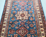 1.9x1.5m Afghan Super Kazak Rug