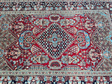 2.1x1.4m Antique Persian Kashan Rug