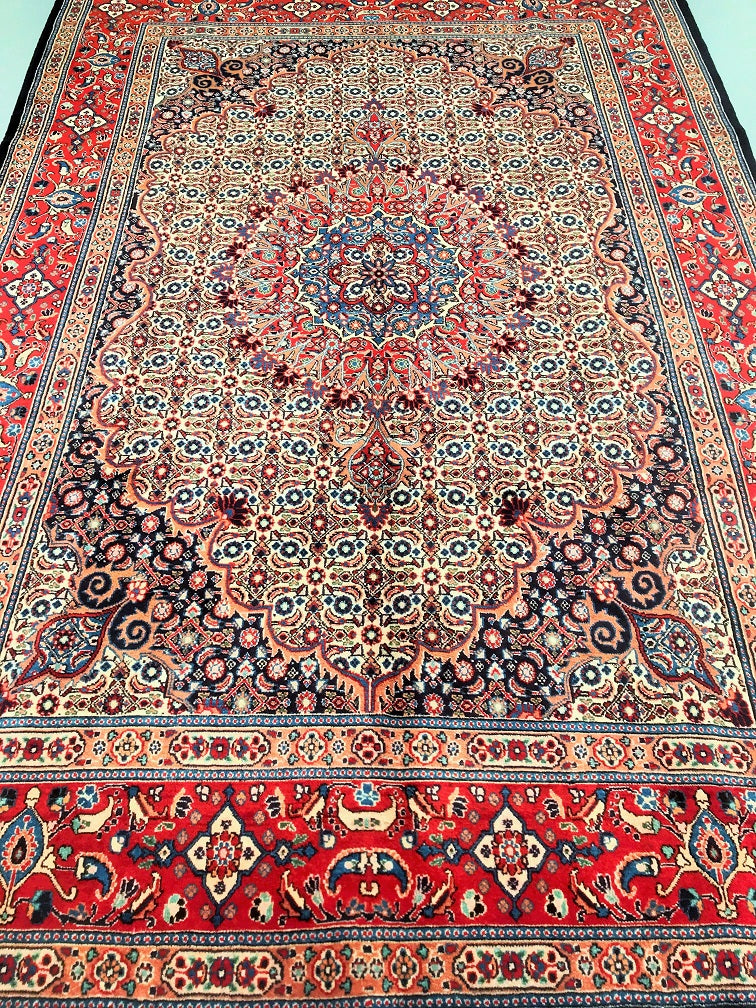Fish Design Persian Birjand Rug 3.1x2.1m