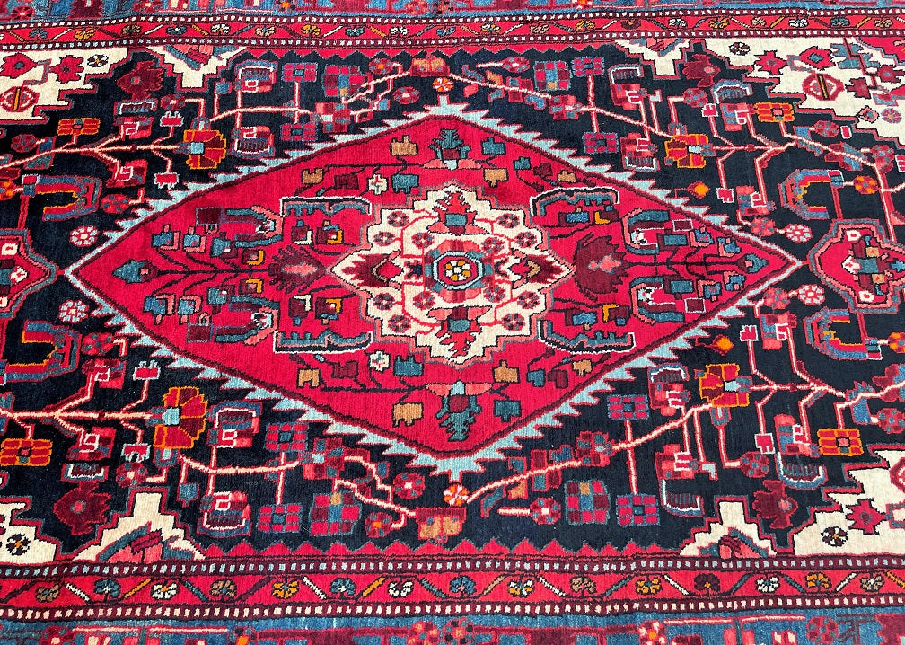2.9x1.5m Village Hamedan Persian Rug