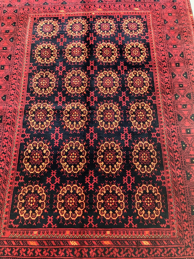 2x1.4m Afghan Roshnai Rug