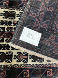 1.5x1m Vintage Prayer Persian Balouchi Rug
