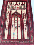 1.5x1m Vintage Persian Persian Prayer Rug - shoparug