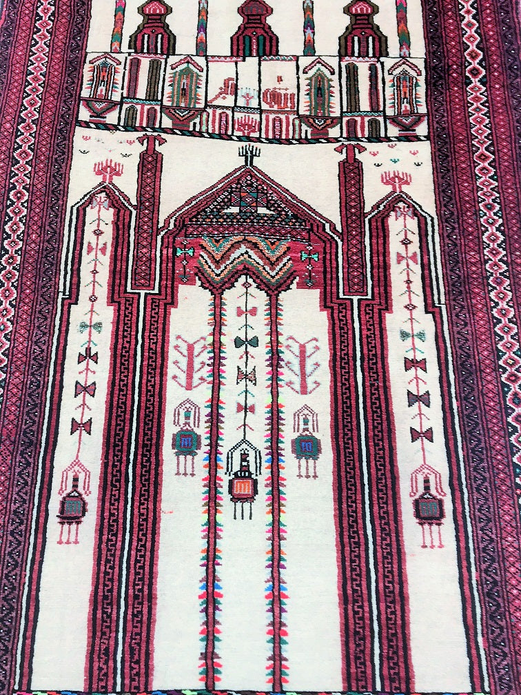 Vintage Persian Persian Prayer Rug 1.5x1m