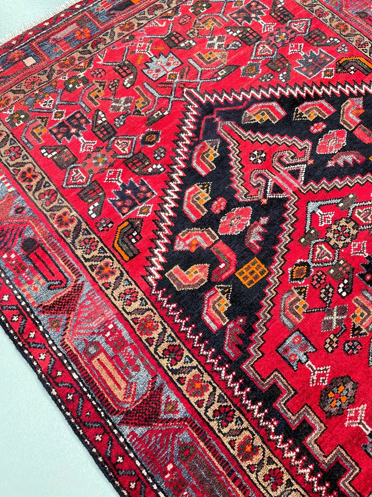 2.2x1.3m Tribal Persian Zanjan Rug