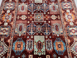 2.4x1.7m Afghan Sultani Kazak Rug