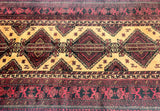 3x1.5m Vintage Persian Balouchi Rug