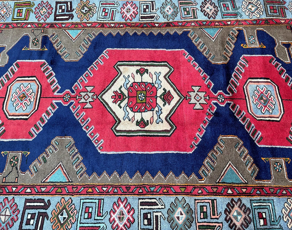 Tribal Persian Zanjan Rug 2.1x1.2m