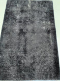1.5x1m Overdyed Vintage Persian Kashan Rug