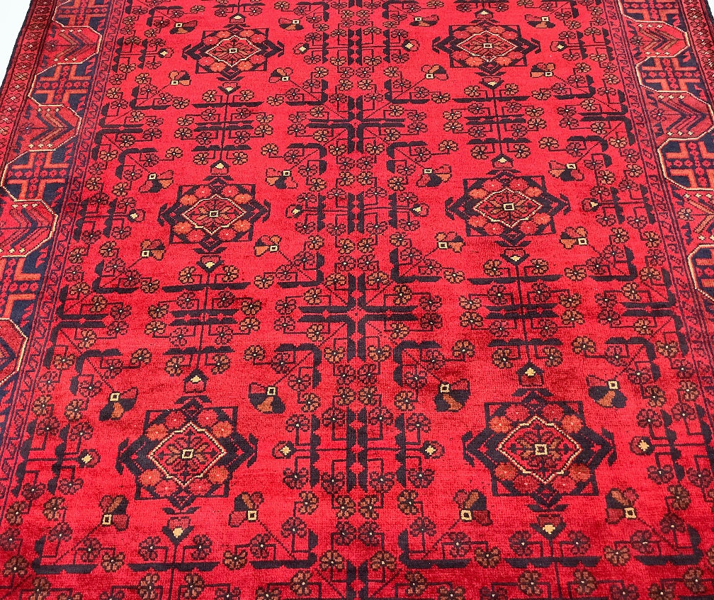 2x1.5m Tribal Afghan Kunduz Rug