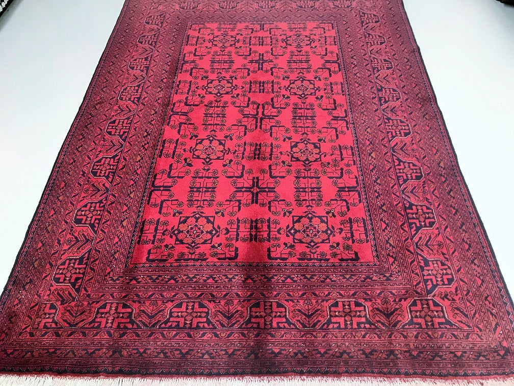 Challah Rugs 2.4x1.65m Tribal Afghan Khal Rug | Handmade Nomadic Oriental Rug – shoparug