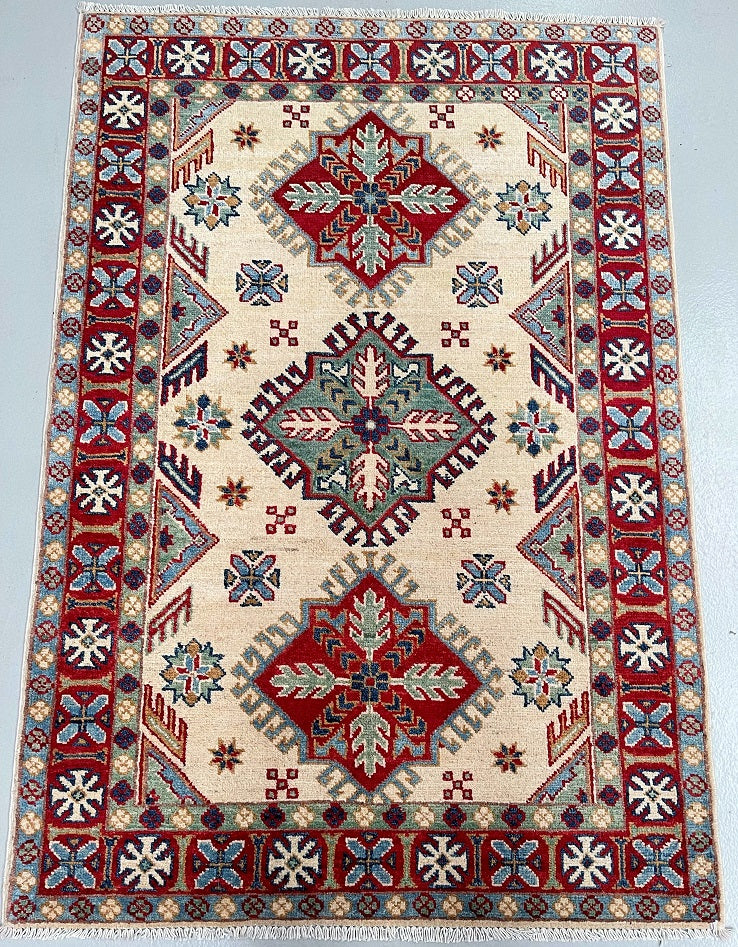 1.4x1m Caucasian Kazak Rug