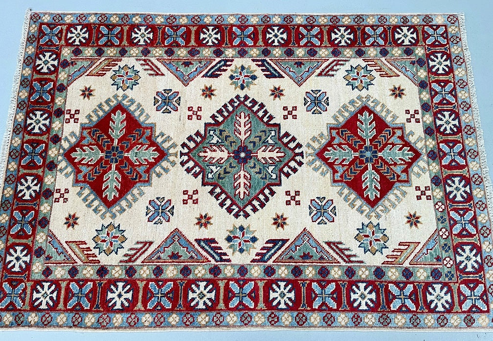 1.4x1m Caucasian Kazak Rug