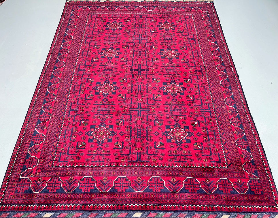 2.3x1.7m Tribal Afghan Ersari Rug