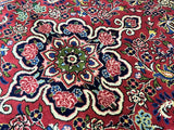 1.5x1m Roses Hamedan Persian Rug