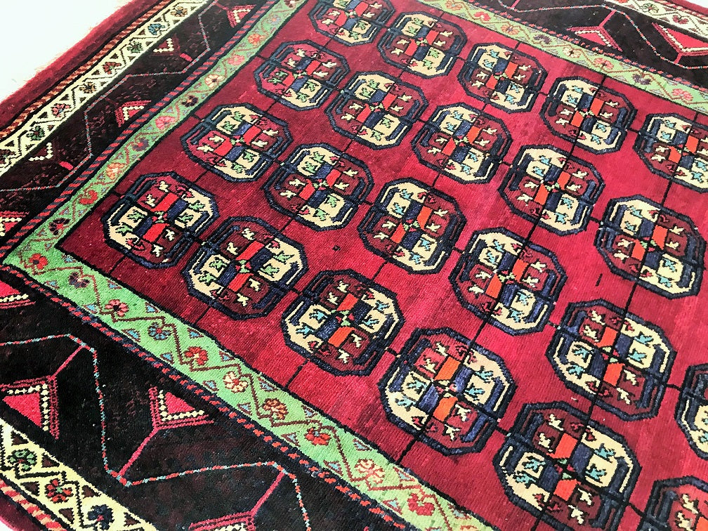 3x2.25m Vintage Balouchi Persian Rug