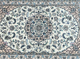 1.5x1m Beige Persian Nain Rug