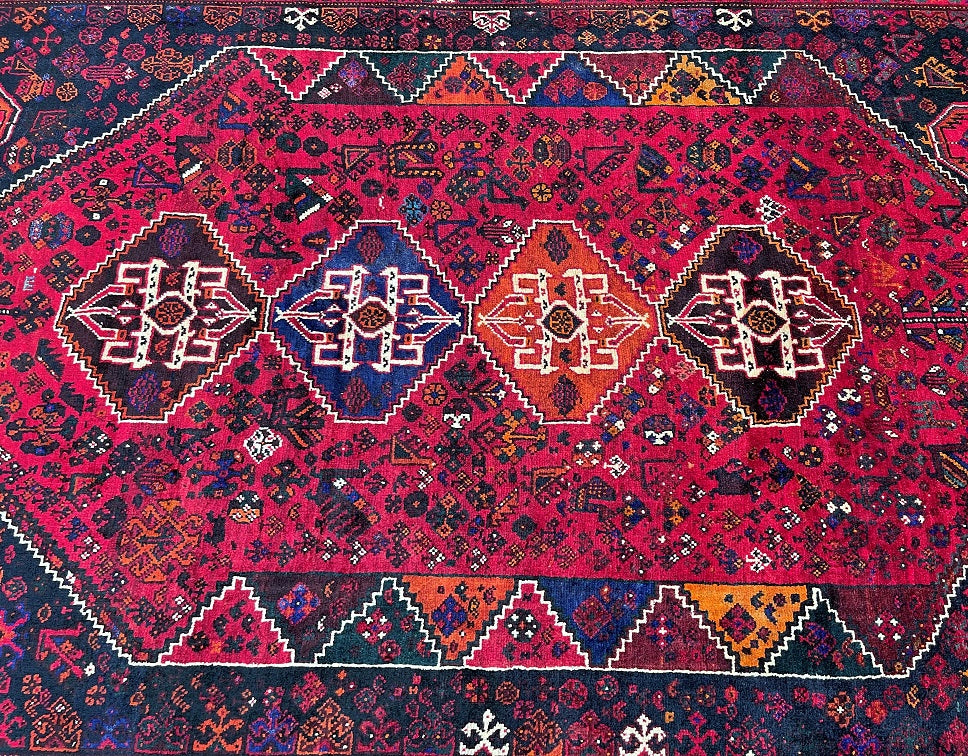 2.6x1.8m Persian Qashqai Shiraz Rug