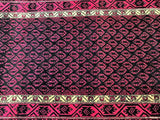 1.8x1m Vintage Persian Balouchi Rug