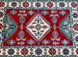 1.5x1m Tribal Kazak Afghan Rug