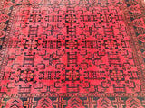 2.4x1.7m Tribal Khal Mou Afghan Rug