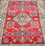 2.1x1.6m Tribal Afghan Kazak rug