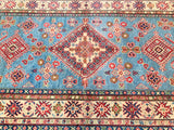 2.6x1.5m Tribal Afghan Kazak Rug