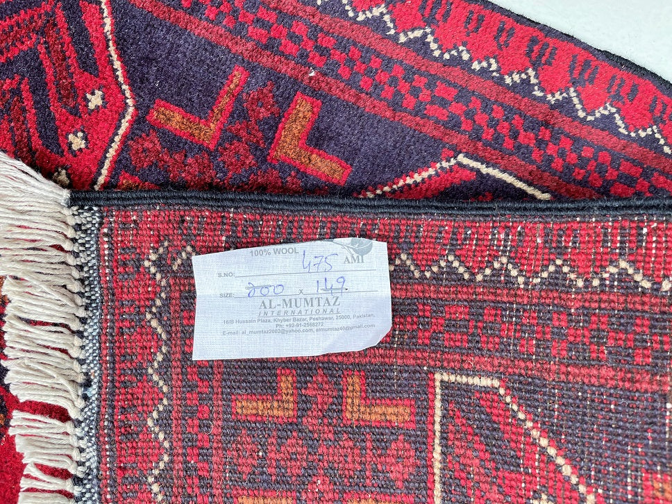 2x1.5m Tribal Andkhoy Afghan Rug