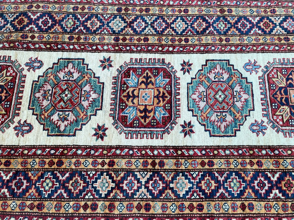 3.7m Afghan Super Kazak Hall Runner