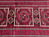 2.1x1.1m Vintage Balouchi  Persian Rug