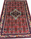 1.5x1m Tribal Hamedan Persian Rug