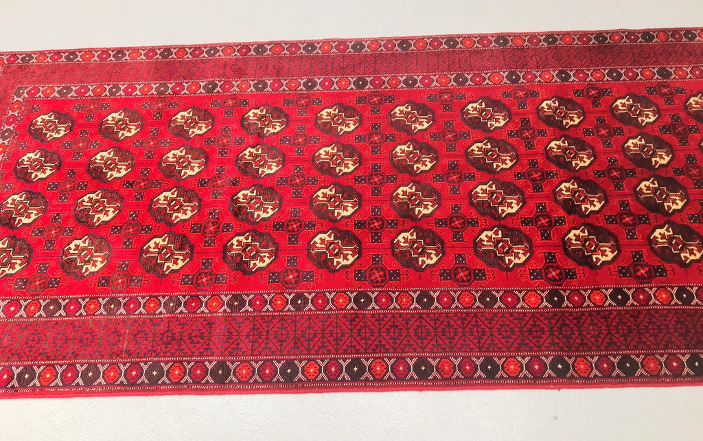 2.8x1.3m Tribal Persian Bokhara Rug