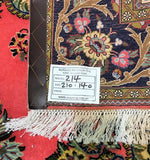 2.1x1.4m Masterpiece Vintage Persian Qum Rug